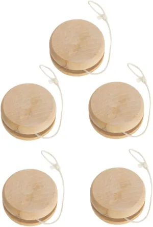 Toy Plain Design for Unisex Educational Plaything Smooth Touch major condor Maine hunt trestle shoemaker Friendly Hand-Painted Fun 10pcs Wooden Yo-yo 