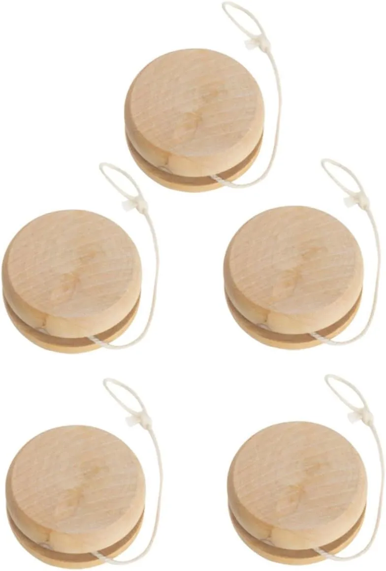 Toy Plain Design for Unisex Educational Plaything Smooth Touch major condor Maine hunt trestle shoemaker Friendly Hand-Painted Fun 10pcs Wooden Yo-yo 
