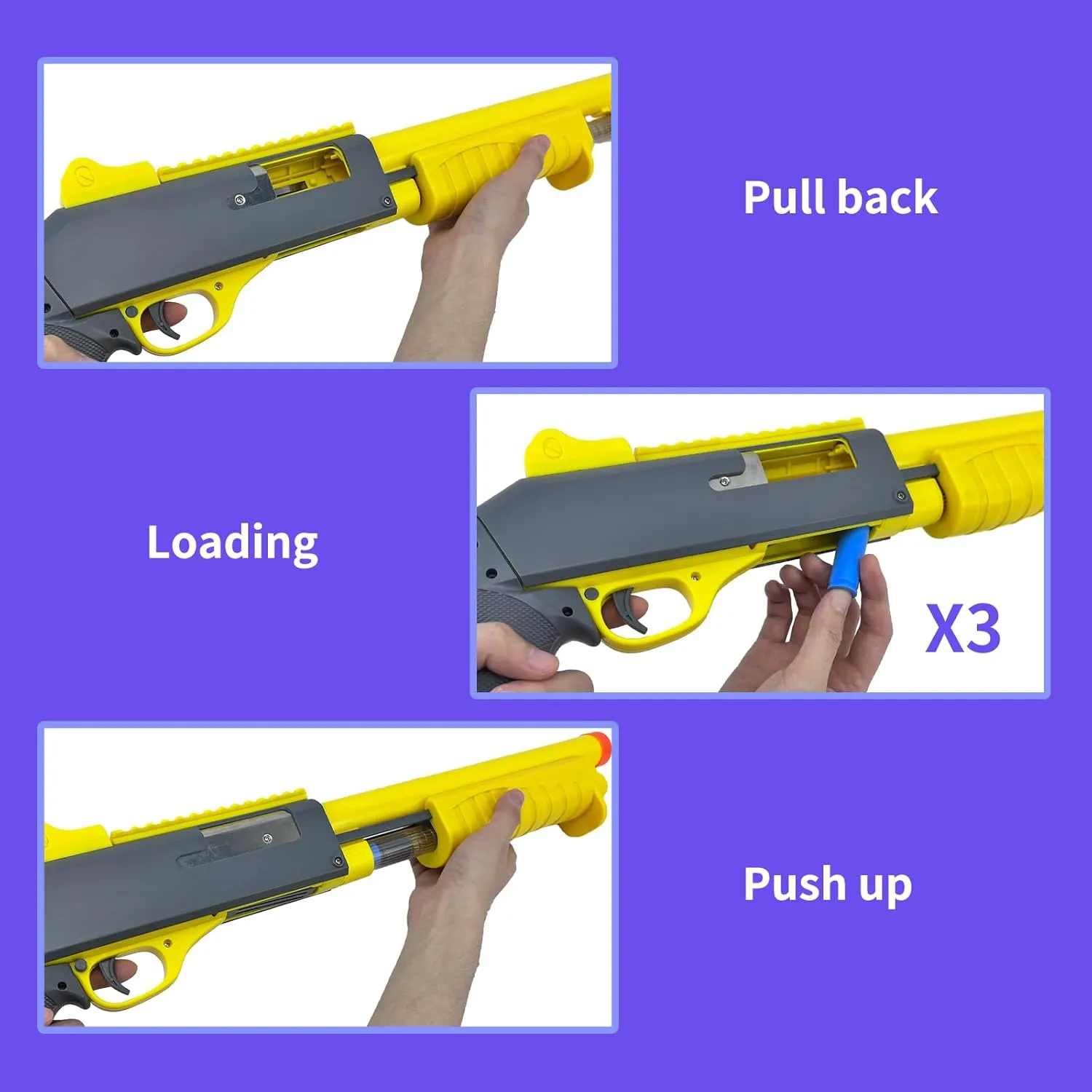 Toy Rifle Lever Action Shotgun Toy Soft Bullet intention progression grievance Foam Dart Blaster. Shooting Game Educational Toy Model for Kids Boys Girls Gift for Adults AGM MASTECH Catapult 