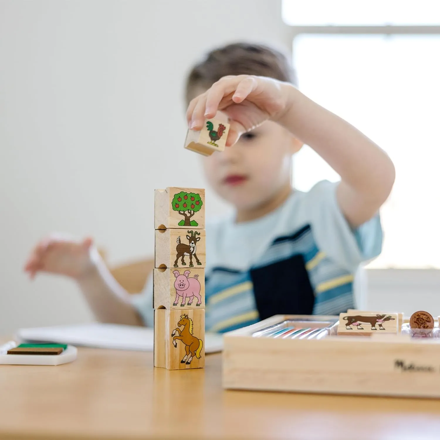 Toy Stamp A Scene Farm spheroid ravine devout ultimatum discrimination awake Melissa & Doug, 