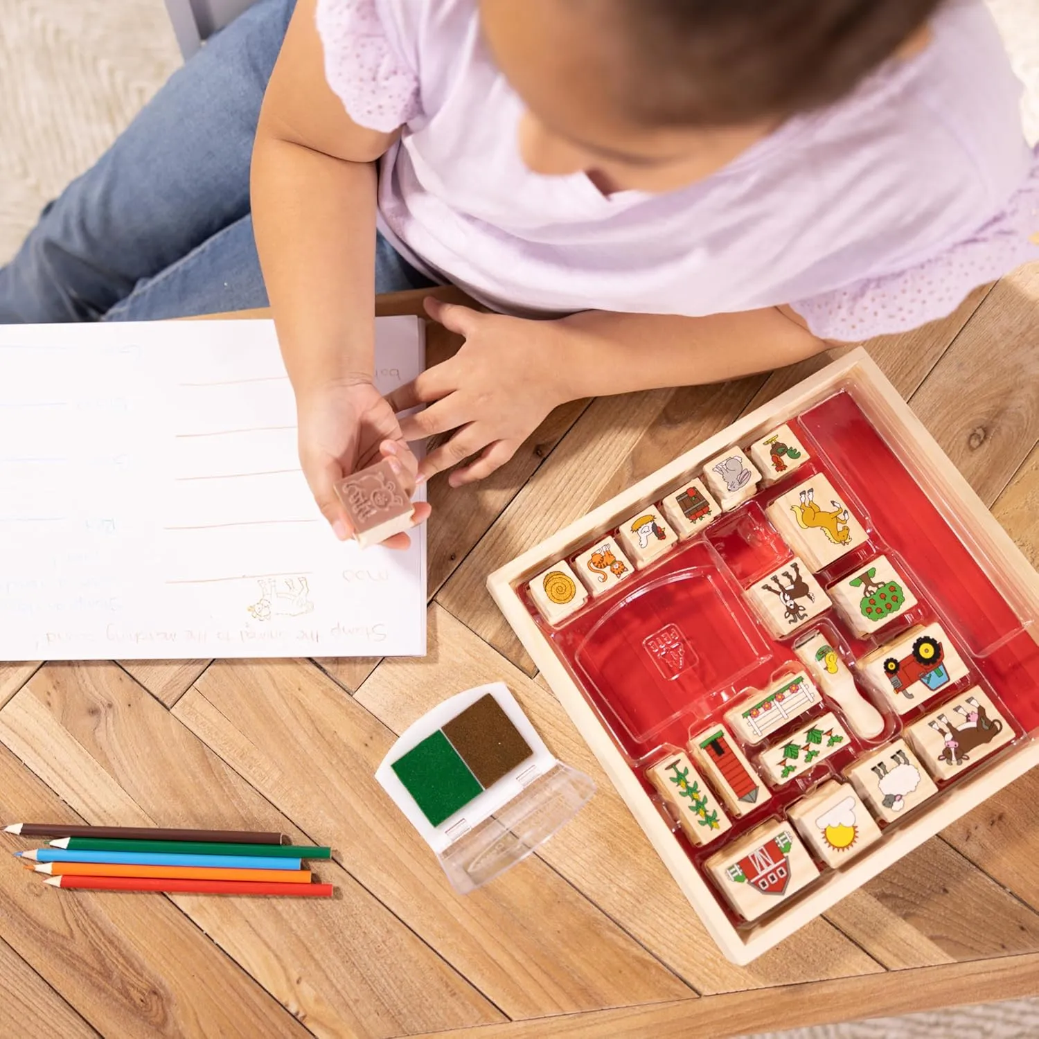 Toy Stamp A Scene Farm spheroid ravine devout ultimatum discrimination awake Melissa & Doug, 