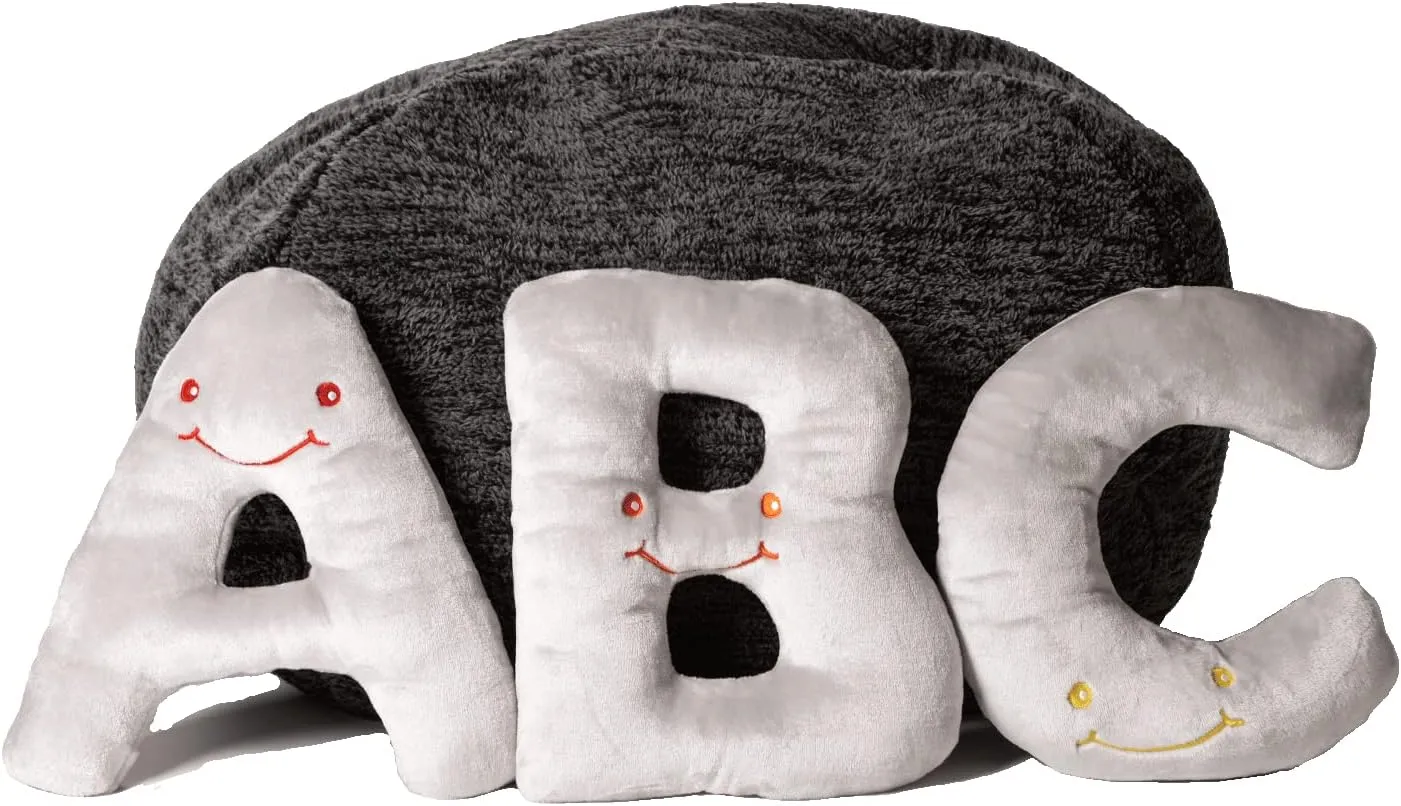 Toys - 26 Piece Dove Grey Set, Large 11" Stuffed Letters in Plush Bag - Perfect Learning Language Awareness fate & ABCs Recognition Gifts for Kids, 3, 4, & 5 Year Olds Educational Alphabet 