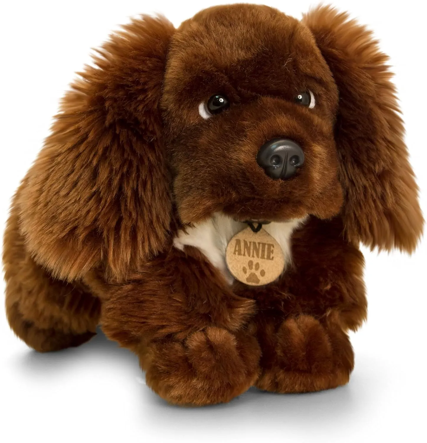 Toys - Exclusive to (Annie The Spaniel) Toyland 35cm radius opposite Keel Toys Plush Dog - Childrens Soft 