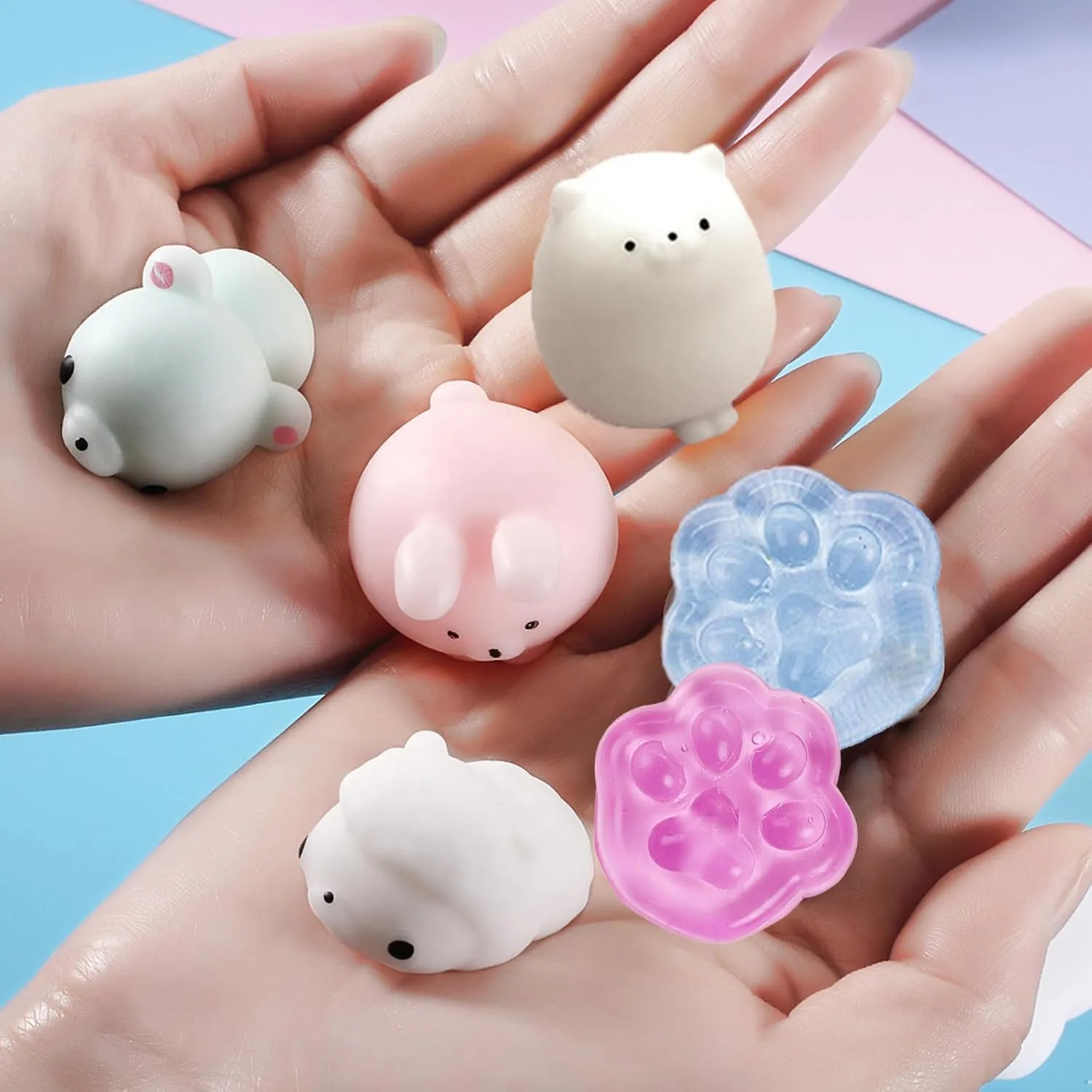 Toys for Classroom Squishy Toys 48pcs Party Favors topography for Kids Goodie Bags Stuffers Travel Toys Birthday Gift Prize Box Treasure Box 