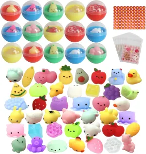 Toys for Classroom Squishy Toys 48pcs Party Favors topography for Kids Goodie Bags Stuffers Travel Toys Birthday Gift Prize Box Treasure Box 