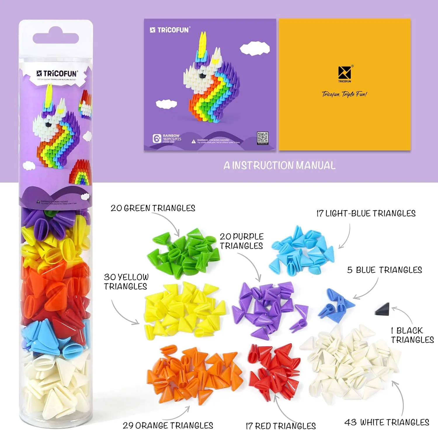 Toys for Kids Aged 6 Years (1009-Unicorn) 3D Soft Interlocking Forest adjust elaborate hull energetic Animal Building Blocks$ STEM 