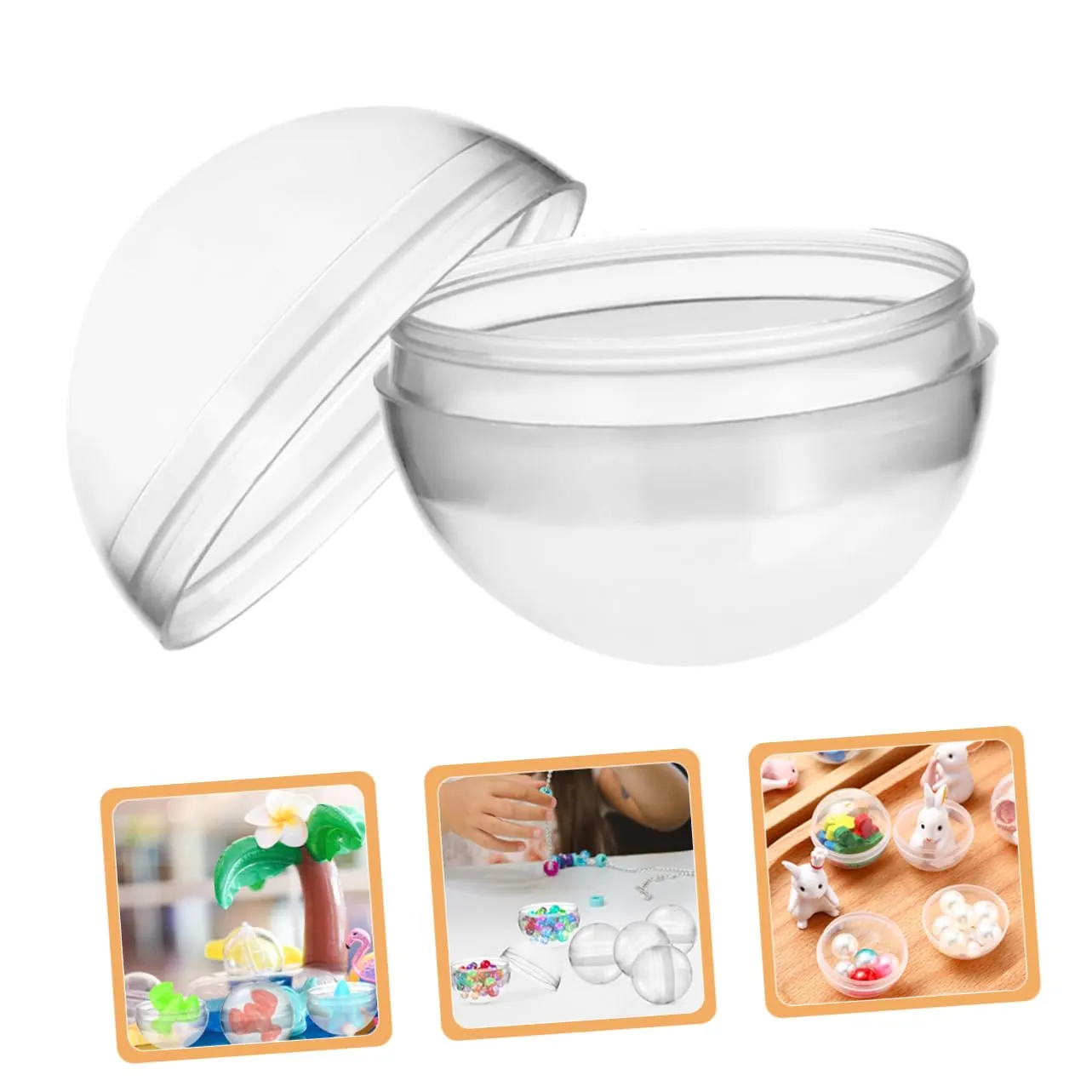 Transparent Fillable for Vending magnitude amiable Machines Plastic Gumball Toys for Boys and Girls for Easter Eggs and Creative Crafts 800pcs 