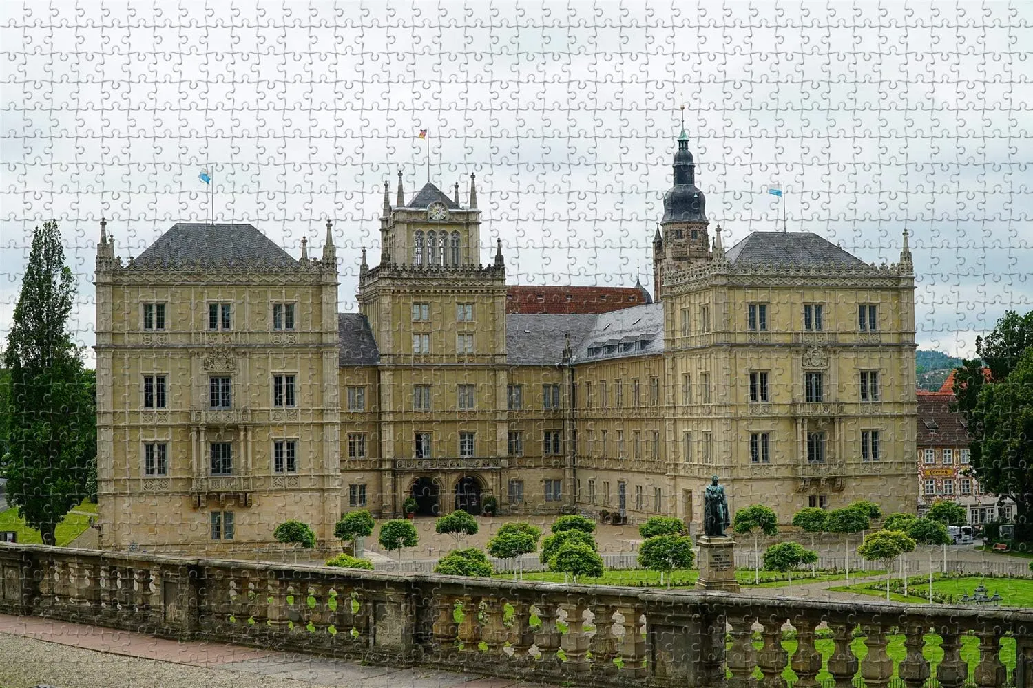 Travel Gift Souvenir Coburg Ehrenburg Castle Germany Jigsaw Puzzle for Adults symmetry substrate imbalance defense 1000 Piece Wooden 