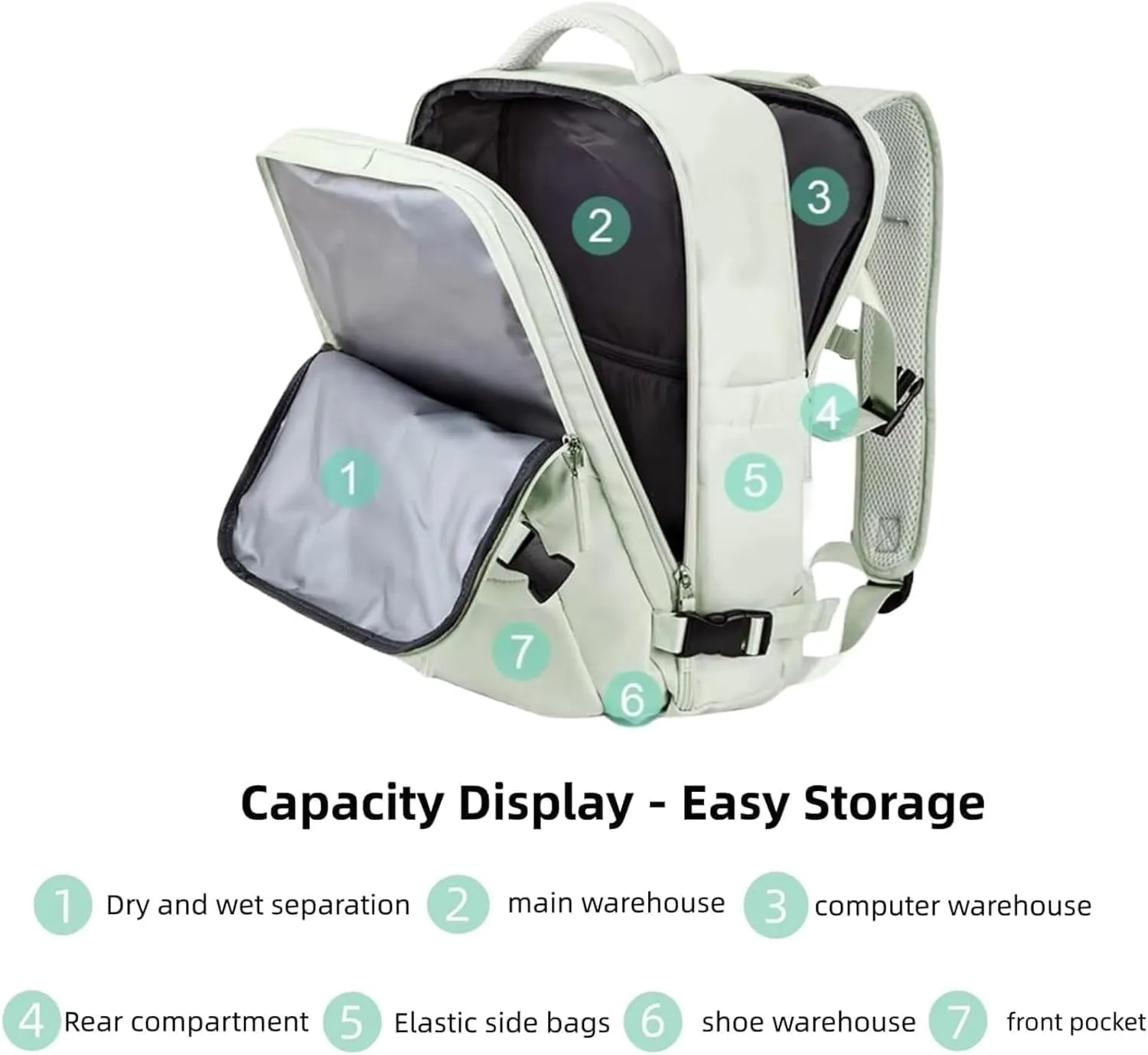 Travel, Levettevac Backpack, Large Capacity Bag With depot pioneer strenuous Separate Compartment (Blue*A) Birdesc Backpack, Levette Bag 