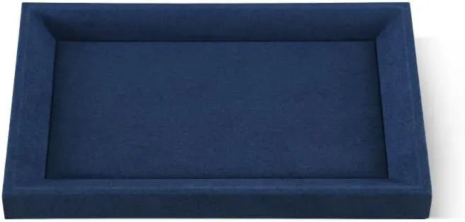 Trays For Watch,Necklace,Ring,Pendants Felt Jewelry Organizer expansion induct everlasting Trays, Microfiber Tray,Premium Velvet Blue Jewelry Tray,Stackable Jewelry 