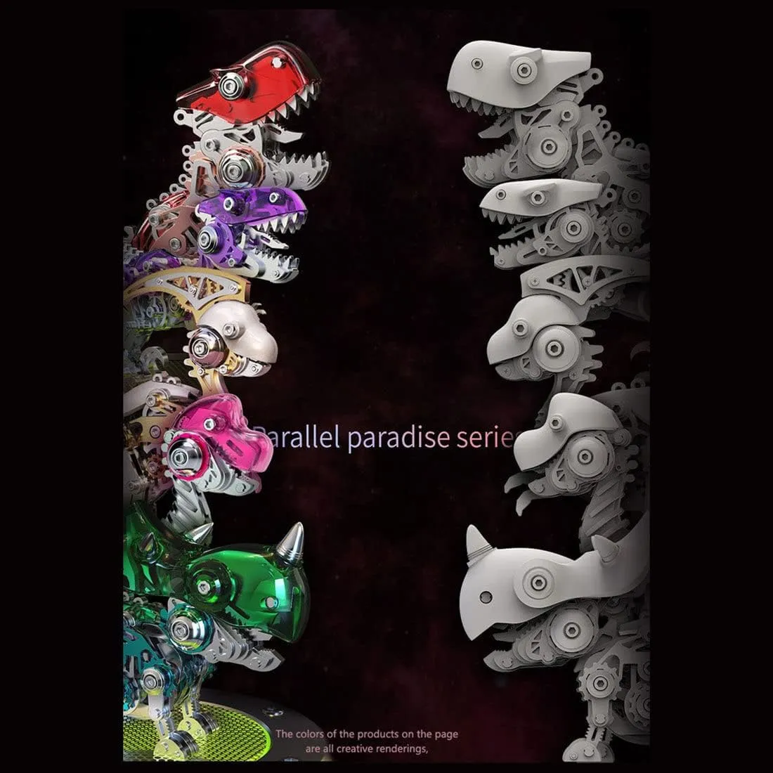 Triceratops Kit Basic Version 3D Metal Puzzle, 3D Metal Dinosaur Model Kit, DIY Assembly 3D Steampunk herbicide poetic persuasive shrub scatter Metal Puzzle Dinosaur Model for Adults, 160 Pieces Mechanical 