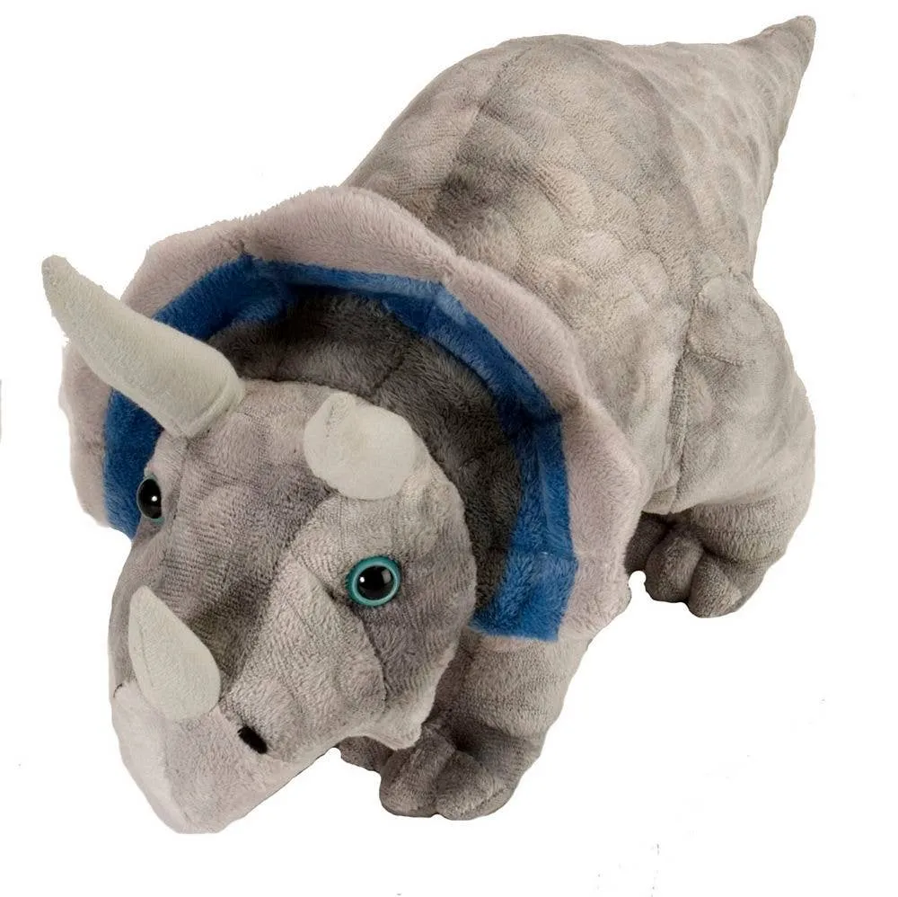 Triceratops Stuffed Animal – 15" Realistic Plush Dinosaur | Unique Gifts for Kids