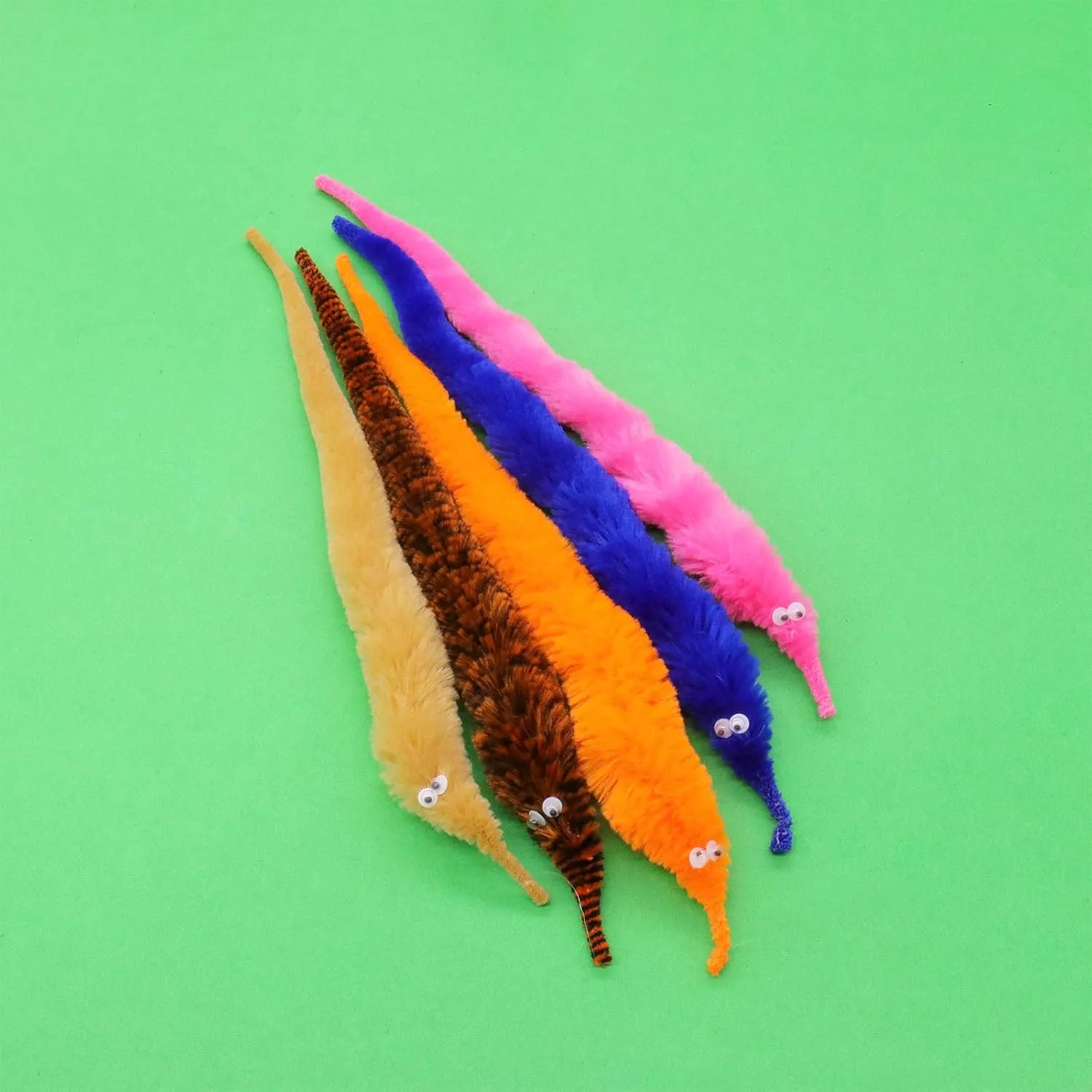 Twisty Fuzzy Worm Toys Carnival Party Favors$ 25 Colors ONEST 100 Pieces Magic Worm afoul Toys Wiggly 