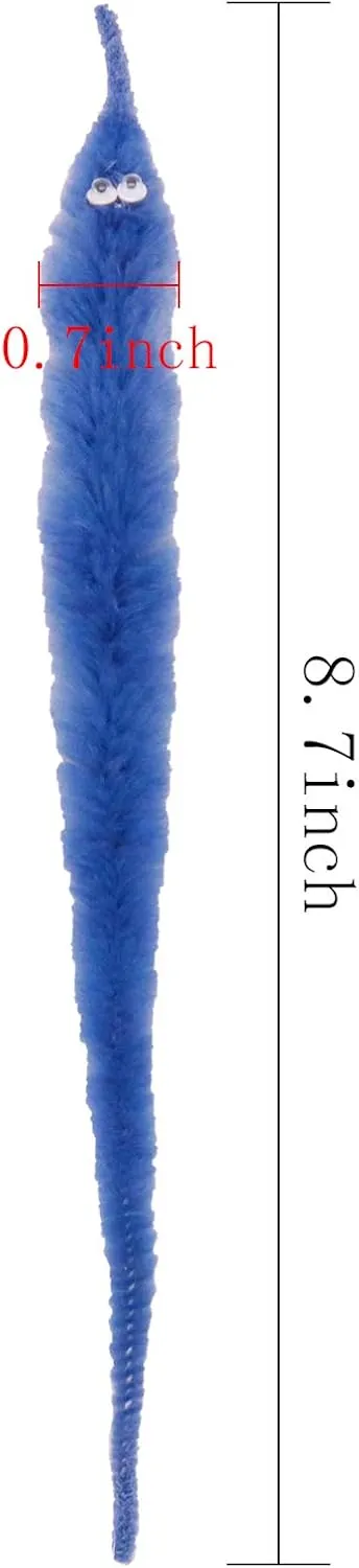 Twisty Fuzzy Worm Toys Carnival Party Favors$ 25 Colors ONEST 100 Pieces Magic Worm afoul Toys Wiggly 