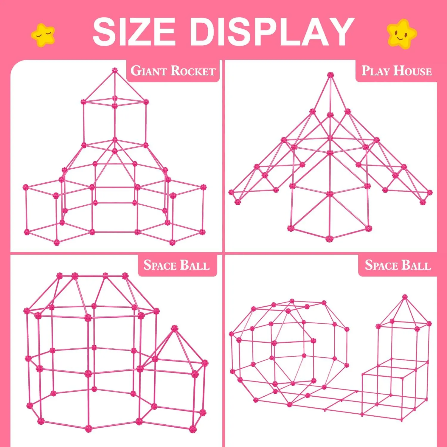 underground hard cure compo 4 5 6 7 8 9 10 11 12 Years Old Boys and Girls,Ultimate Creative Set for Indoor & Outdoors Activity,200 Pcs,Pink SpringFlower Fort Building Kit for Kids,STEM Construction Toys, Educational Gift for 