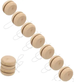 Unique Hand Painted Design Great for Boys 15Pcs Wooden Yo Yo Balls course DIY Crafting Fun Educational Plaything for Stimulates Creativity and 