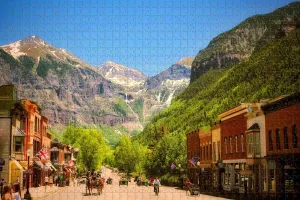 USA Travel Souvenir Jigsaw Puzzle for Adults 1000 Piece Cuban telecommunication Telluride Colorado 