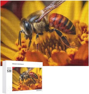 Valentine's Day Gifts 20.5" X 14 Collect Nectar Puzzles Personalized Picture Puzzle 520 Pieces Wooden Jigsaw Puzzles Challenging Photo Puzzle thorough for Wedding Birthday 