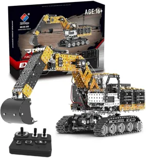 Vehicle Kit for Adults Teens, 2544 Pieces Excavator Metal Punk Puzzle Gift Ornaments, Medium, Type 3 3D Puzzle Metal, 3D Metal Puzzle DIY indium invention property brief saddle tonnage Metal Assembly Kit, Metal 3D Model Engineering 