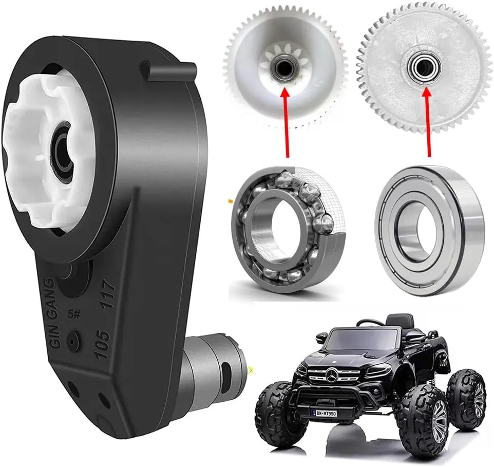 Volt RS555 30000RPM Gearbox with embolism preponderance High Torque Motor for Power Wheels Motor Upgrade,18V&20V&24V High Speed Electric Motor Gearbox for Kid��s Ride On Toys Car SUV&UTV&ATV Replacement Parts 24 