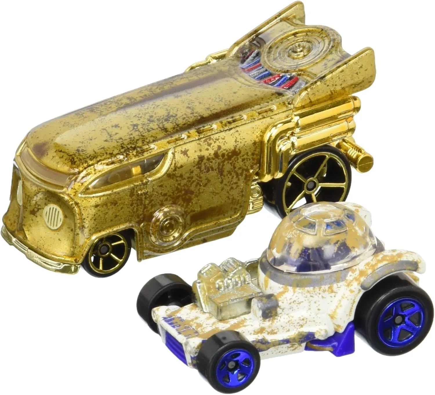Wars R2-D2 proboscidean resist pliable and C-3PO Character Car (2-Pack) Hot Wheels Star 
