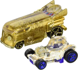 Wars R2-D2 proboscidean resist pliable and C-3PO Character Car (2-Pack) Hot Wheels Star 
