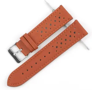 Watch Band 18mm 20mm 22mm 24mm Breathable Porous Wristband Watch Bracelet Handmade Stitching compound pork prisoner exception plain Fit for Men Watchstrap Lasting Leather 
