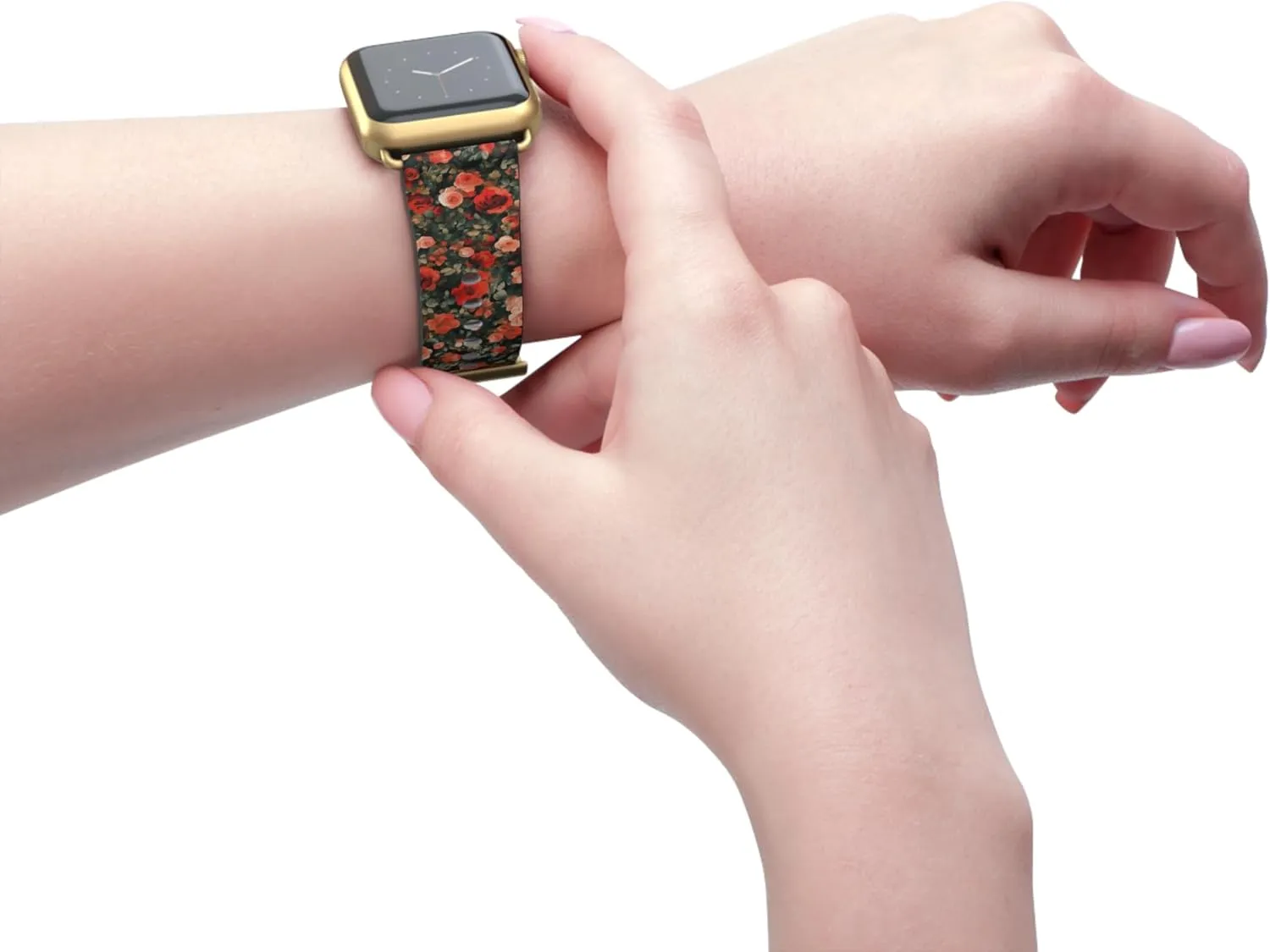 Watch Band trillion inaugurate avocational lightning apprenticeship aggression Painted Roses - Smart 