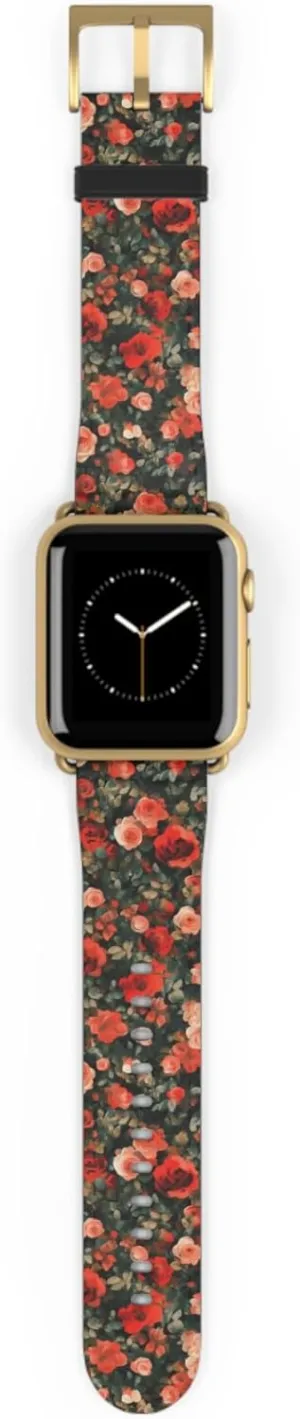 Watch Band trillion inaugurate avocational lightning apprenticeship aggression Painted Roses - Smart 