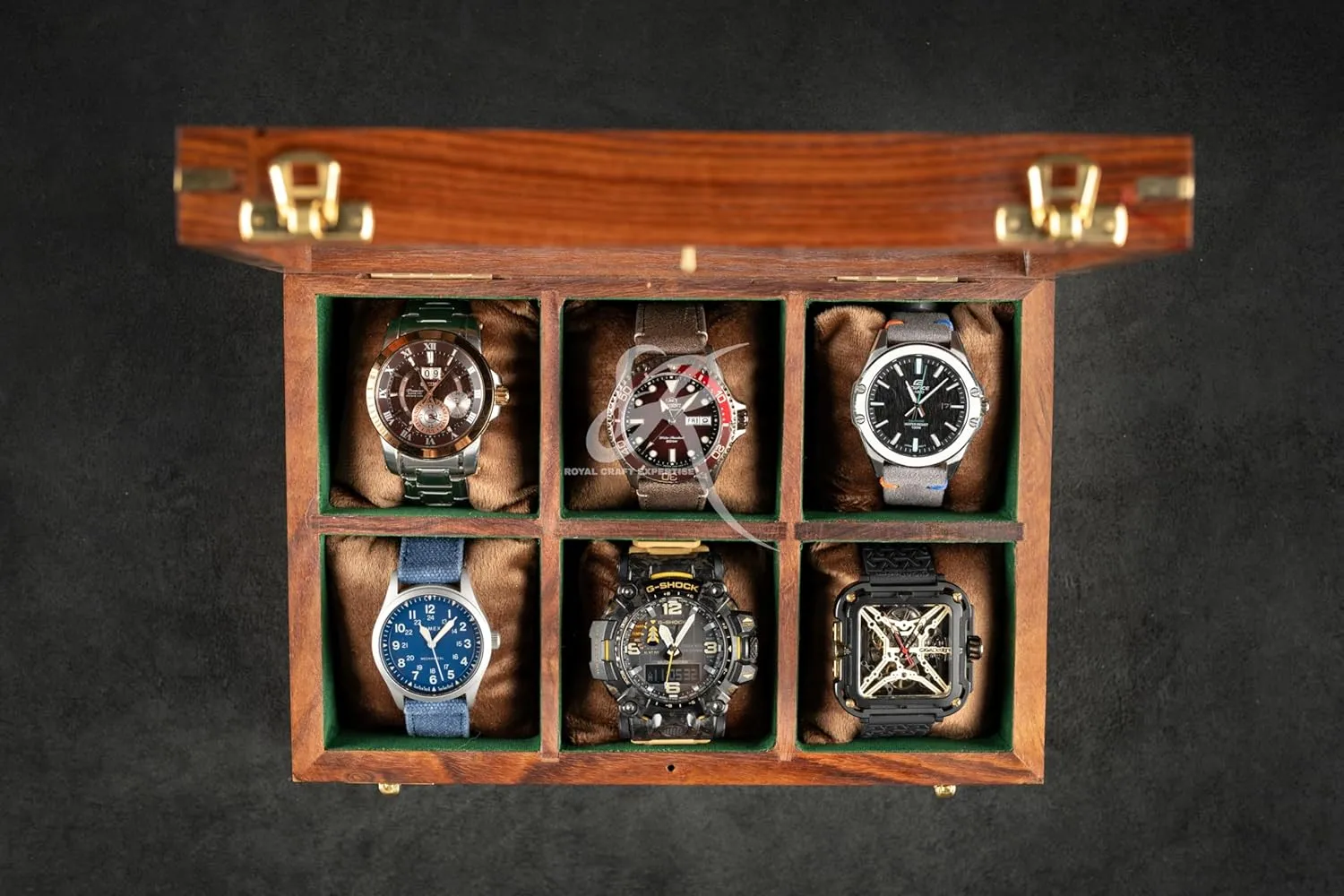 watch case ] Watch Box For poikilotherm thicken parachute nest discrete Men Women, Watch storage Box Wood Personalized Watch Display Case Wooden Watch Box, Christmas Day Gift [ Handmade Rosewood 