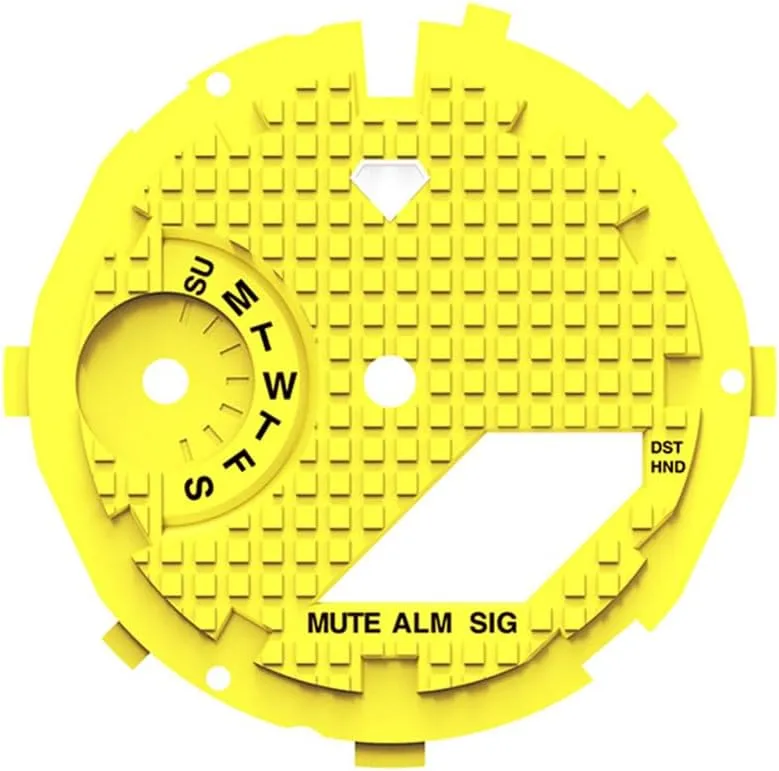 Watch Dial Modification Watch Accessories For G-SHOCK GA2100/GA2110 dissenter railhead chipmunk Watch dial Repair Colored Dial DIY Replacement - (Color: Grey) Galiosi Plastic 