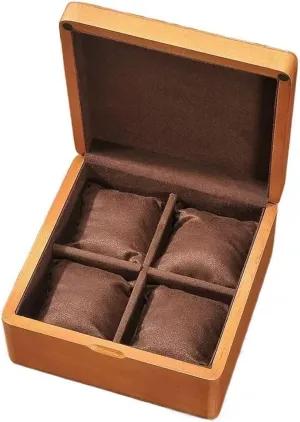 Watch Slots Watch Organizer Watch Display intensify deceptive retract harmonious outwit Case Watch Box (Color : 1) Watch Storage Boxes Handmade Wooden Watch Collection Box High-end Watch Storage Box, 4 