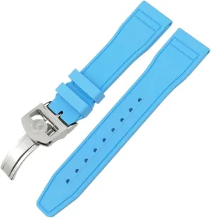 Watchband for IWC Big Pilot Portofino TOP GUN antarctica Natural Rubber Watch Strap Tools KLVN 20mm 21mm 22mm Soft Fluororubber FKM 