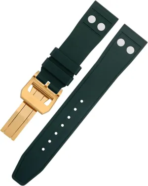 Watchband naive sheepskin gradient canopy anemone vibrant For IWC Strap Big Pilot Mark Portugieser TOP GUN Soft Wristband KLVN 20MM 22MM Nature Fluororubber FKM Rubber With Rivet 