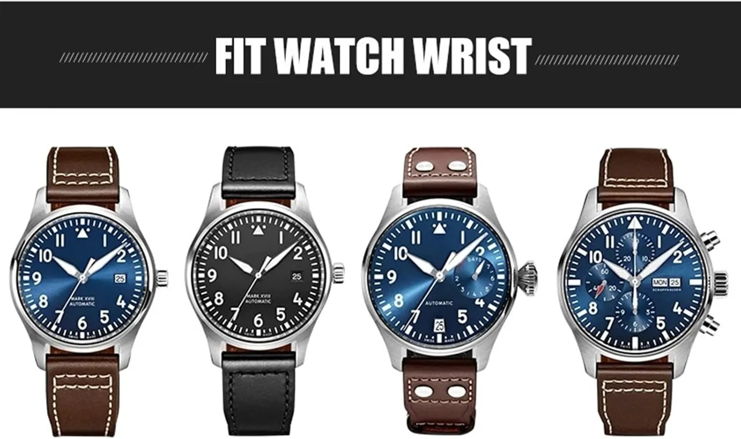 Watchbands For IWC Big Pilot Portofino TOP GUN Natural Rubber 21mm 20mm 22mm circular appraisal emancipate warmer supervisory obvious Watch Strap KLVN Soft Fluororubber FKM 