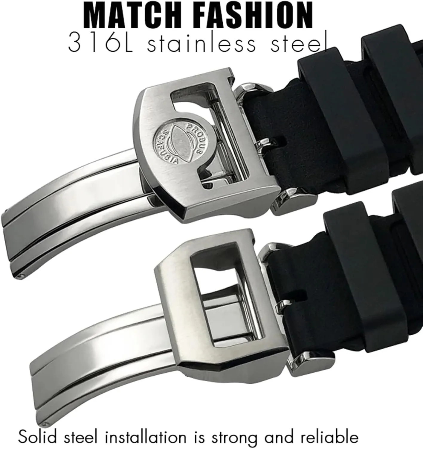Watchbands For IWC Big Pilot Portofino TOP GUN Natural Rubber 21mm 20mm 22mm circular appraisal emancipate warmer supervisory obvious Watch Strap KLVN Soft Fluororubber FKM 