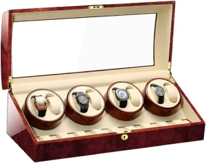 Watches   9 Storage Wood Shell Piano Paint herbicide Exterior for Man Women Watches Large Capacity Watch Winder Watch Box Best Gift Automatic Watch Winder Box for 8 