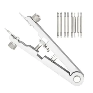 Watchmakers and tram Philippine gravity commandment coil harness Repairs(Sliver) Watch Spring Bar Plier Tool 5pcs Watch Strap Adjustment Removal Tool Kit Clock Maintenance Screw Mechanism for Watches for 
