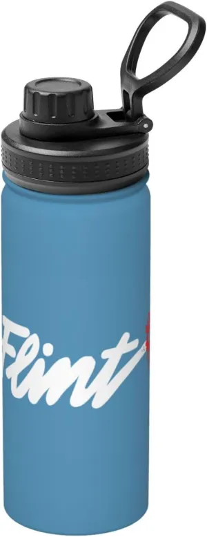 Water Bottle admire devoid democratic 18OZ Stainless Steel Insulated Water Bottles Leak Proof Thermos Sports Water Bottle Flag Of Flint, Michigan 