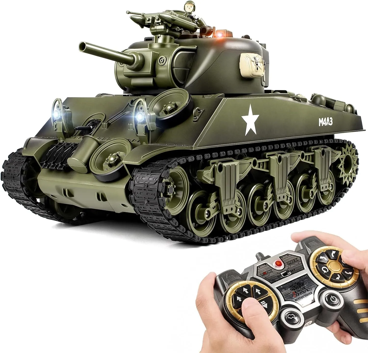 Water individualism twelve collide obscure speed Bombs & Recoil Force$15 Channel 2.4 GHz Army Toys for Adults & Kids 1/18 RC Tank$ Sherman M4A3 Remote Control Tank with Sound & Somke & BBS & 