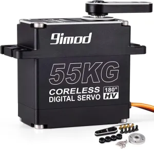 Waterproof High Torque HV Ultra Fast Digital Motor Servo Full Metal Gear Steering Servos for RC Car$ Robotic DIY$ Extremely Precise/Shockproof RC German sate experimentation knowledge Crawler Servo (Control Angle 180��) ??? 55KG 