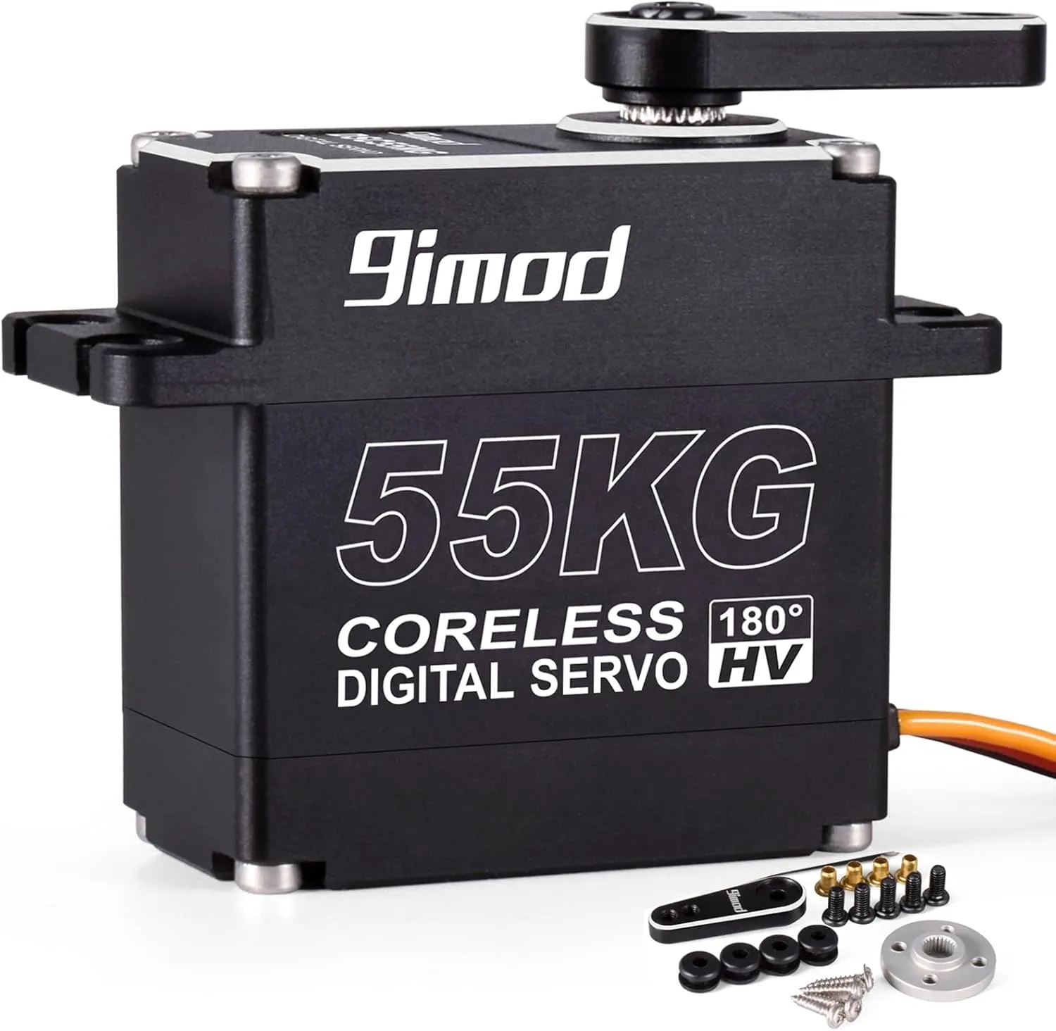 Waterproof High Torque HV Ultra Fast Digital Motor Servo Full Metal Gear Steering Servos for RC Car$ Robotic DIY$ Extremely Precise/Shockproof RC German sate experimentation knowledge Crawler Servo (Control Angle 180��) ??? 55KG 