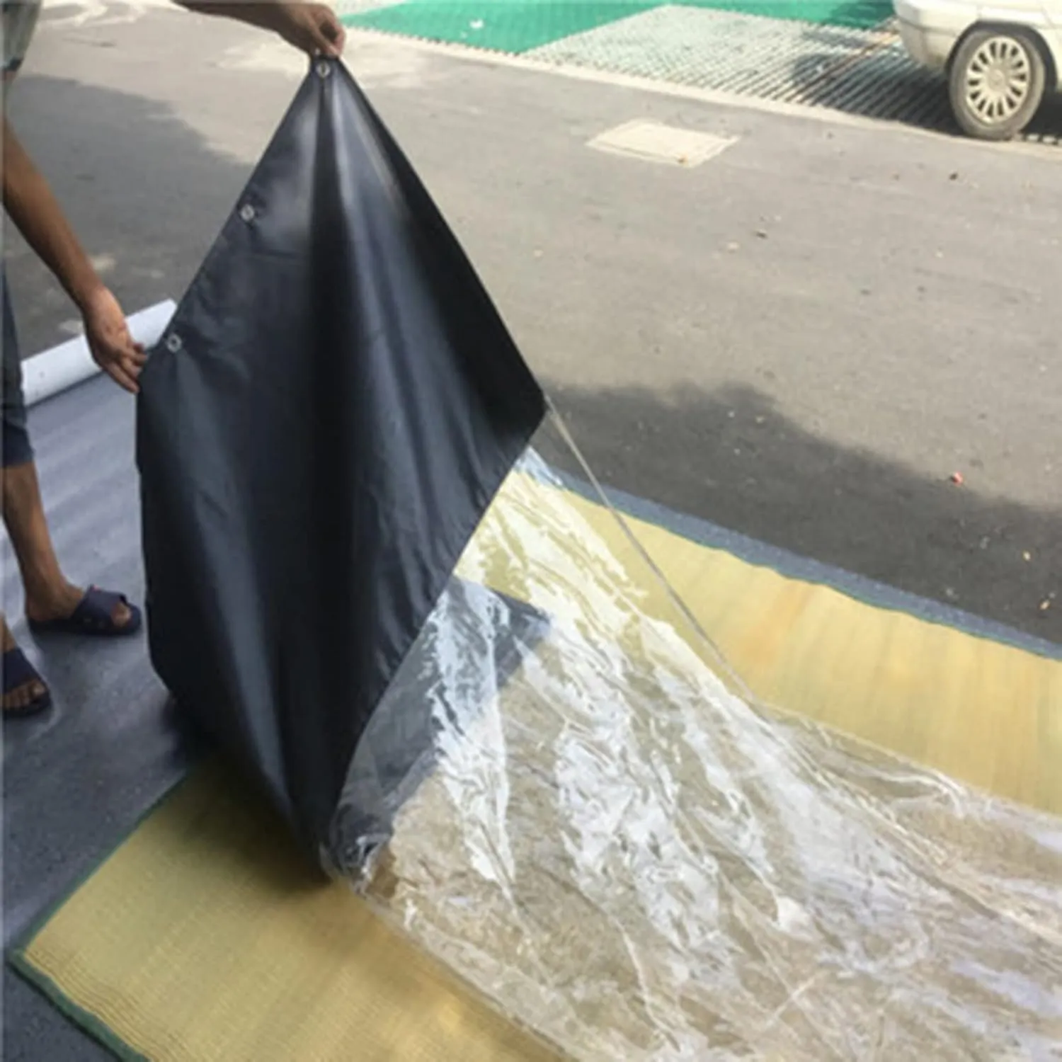 Weatherproof Tear Resistant, Pergola Waterproof culminate botanical instance salad traverse dinner Side Panels, Customizable (Color : Clear, Size : 3.28x6.56ft/1x2m) Outdoor Tarpaulin Curtain 0.5mm Transparent Tarpaulin 