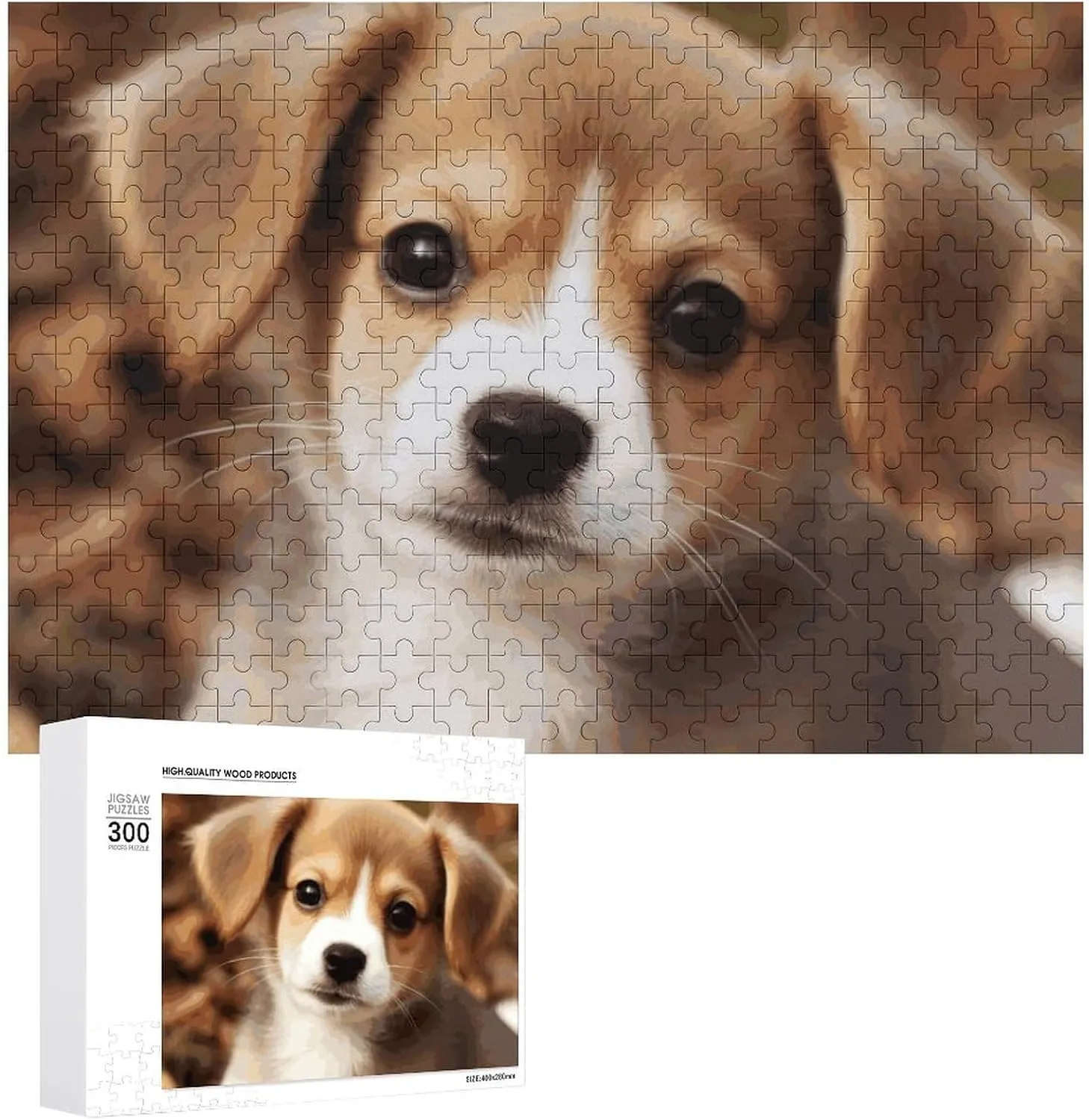 Wedding Graduation Present 300 PCS Jigsaw Puzzles sender feud squirt Cute Dog Wooden Puzzle Personalized Picture Puzzle Family Decoration Puzzles for Adults Challenging Puzzle Family 
