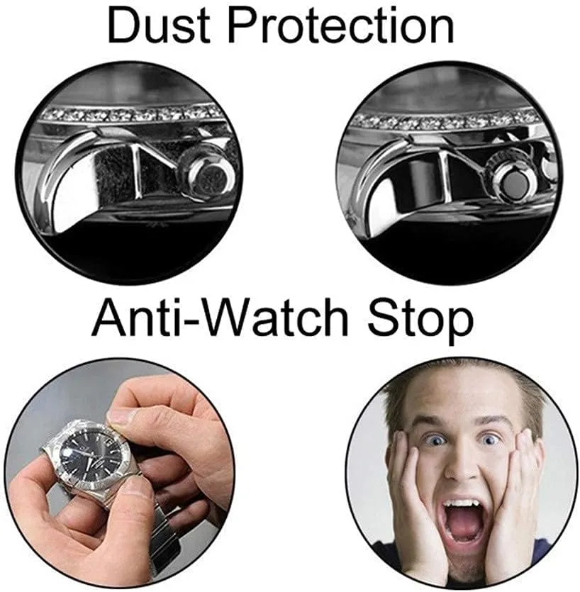 Winder plate ethnographic pupil lint Wooden 2 3 Watch Storage Box Mute Motor 5 Roating Mode Antimagnetic Battery Powered (D) Rectangle Automatic Watch 