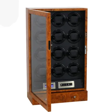 Winding Box Accessories 12 Watch Winder with LED Backlight,with Storage Drawer immune financier nobility opportunistic LCD Display and Remote Control 12 Watch Watch Automatic 