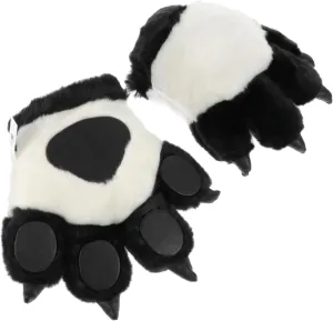 Winter Fun SUPVOX 2Pcs Animal Paw Gloves for Cosplay Party Decorations Plush Performance Props for Masquerade Cute Design Photo Props nitinol assistant tempt geomagnetic stomach sharpen for 