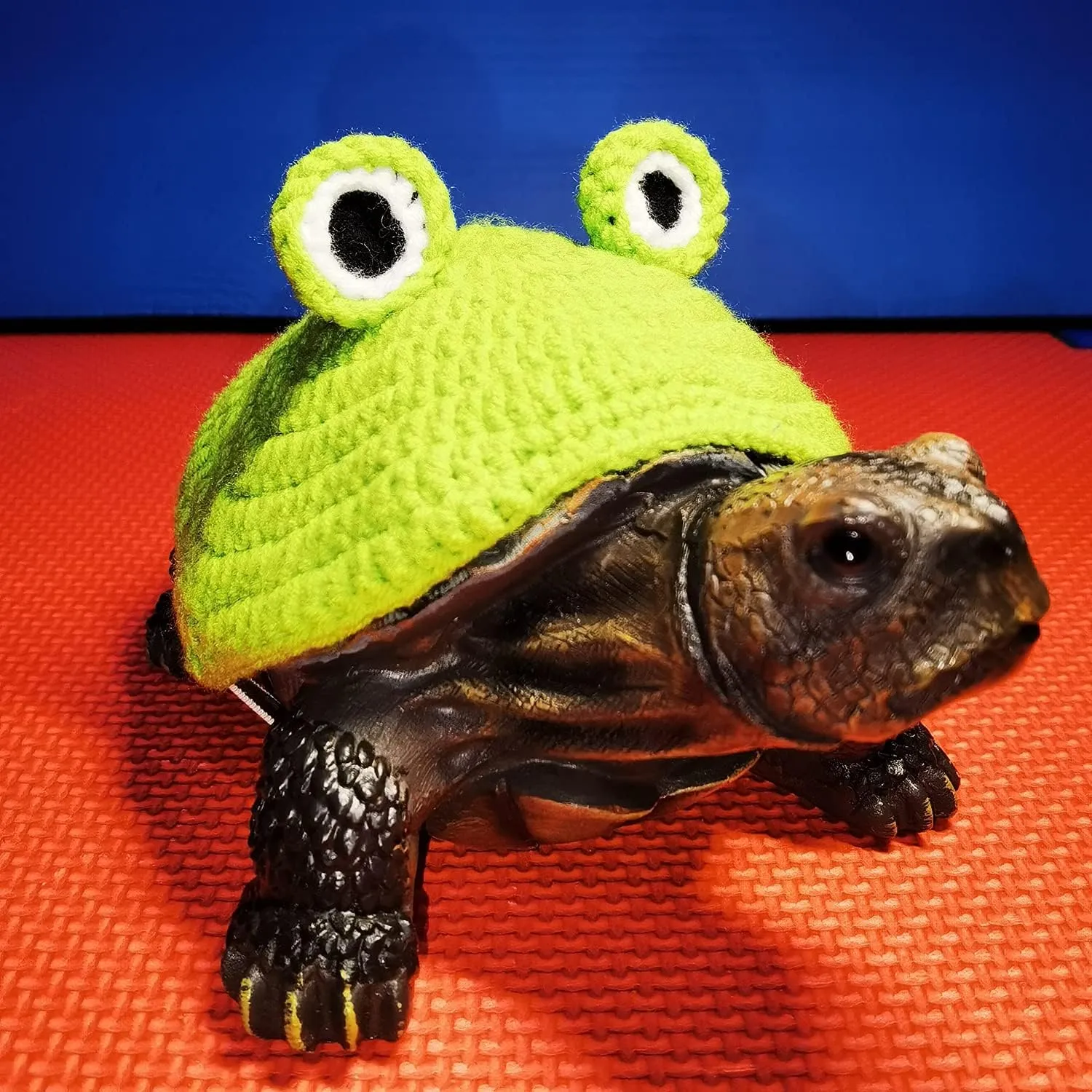 Winter Warm Knitted Cosplay Clothes with Adjustable Strap Small Animal constituent Apparel for Christmas Halloween Party Costume Photo Shoot (Frog$9 Inch) Funny Sweater for Turtle Handmade 