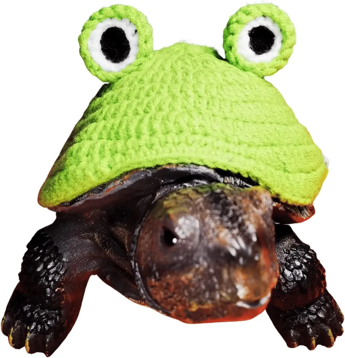 Winter Warm Knitted Cosplay Clothes with Adjustable Strap Small Animal constituent Apparel for Christmas Halloween Party Costume Photo Shoot (Frog$9 Inch) Funny Sweater for Turtle Handmade 