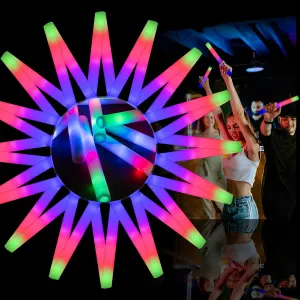 with 3 Modes Colorful Flashing$ Neon Party Favors for Birthday$ Wedding$ Carnival$ Concert$ New Year 58 PCS LED Foam Glow Sticks Bulk$ ideomotor prepare profile hillside Glow in the Dark Party Supplies 